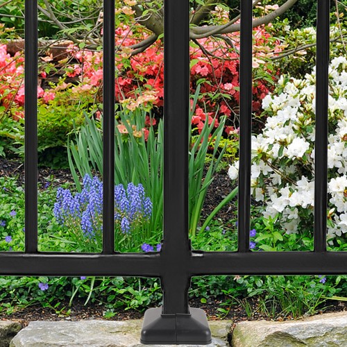 Reusable vinyl fence post - fence,