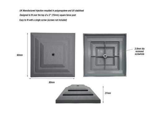 Pack grey plastic fence - pack, 10