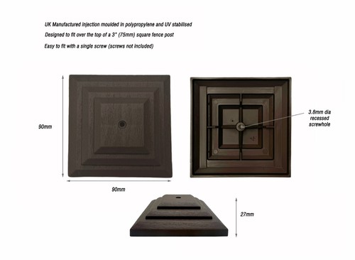Pack brown plastic fence - of, 5