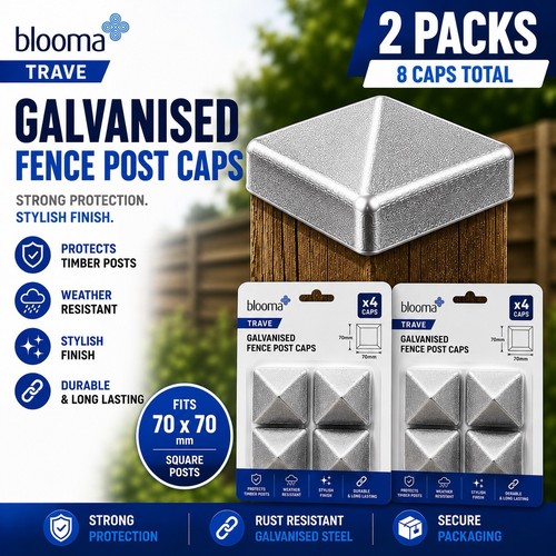Caps 70mmx70mm galvanised - ,