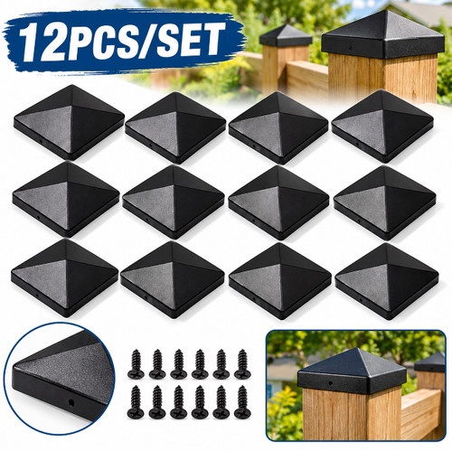 Pack fence post - 12, caps