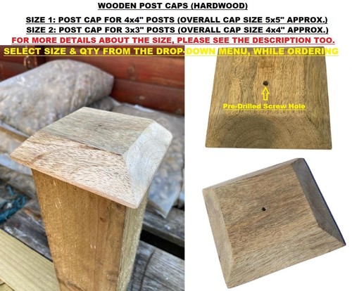 Fence post caps - post, for