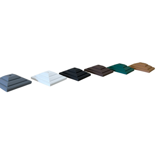 Plastic fence post caps - caps, for