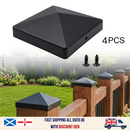 Pack fence post caps 4x4inch - 4,