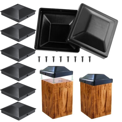 6pcs fence post caps 90x90mm - fence,