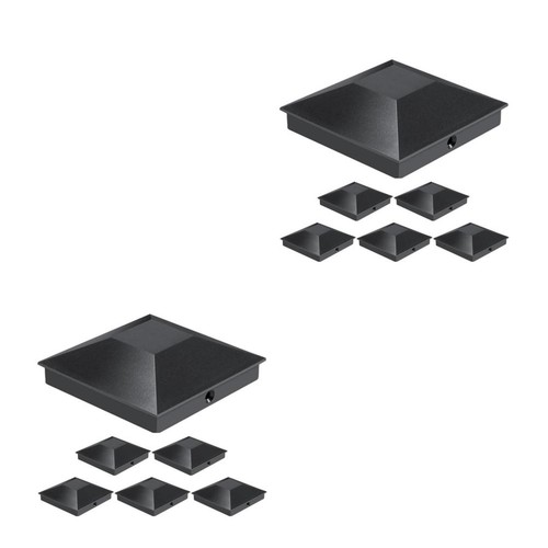 12pcs black fence - black, post