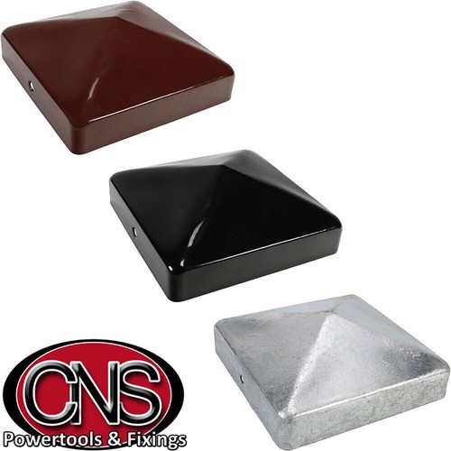 Metal fence post caps - fence, oxide