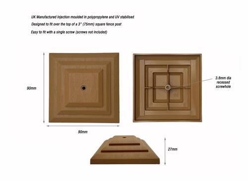 Pack light brown plastic - 20,