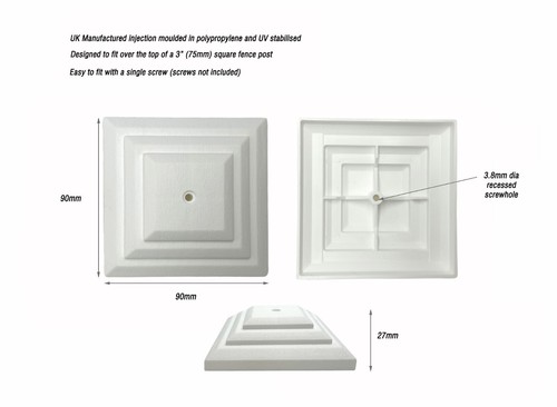 Pack white plastic - 10, fence