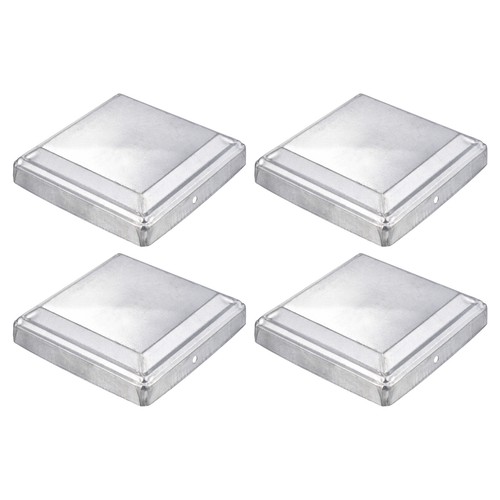 4pcs fence post cap galvanized - post,