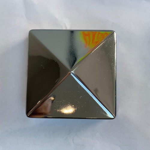 Fence post cap polished - fence, nickel