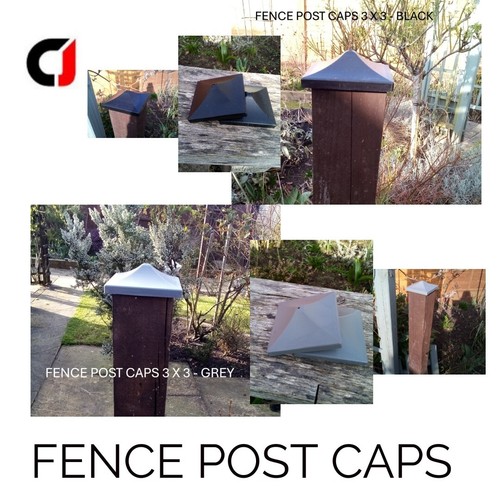 Fence post caps black - ,,