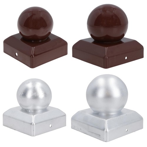 Round metal fence - metal, caps
